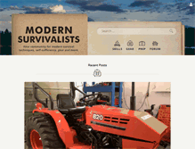 Tablet Screenshot of modernsurvivalists.com
